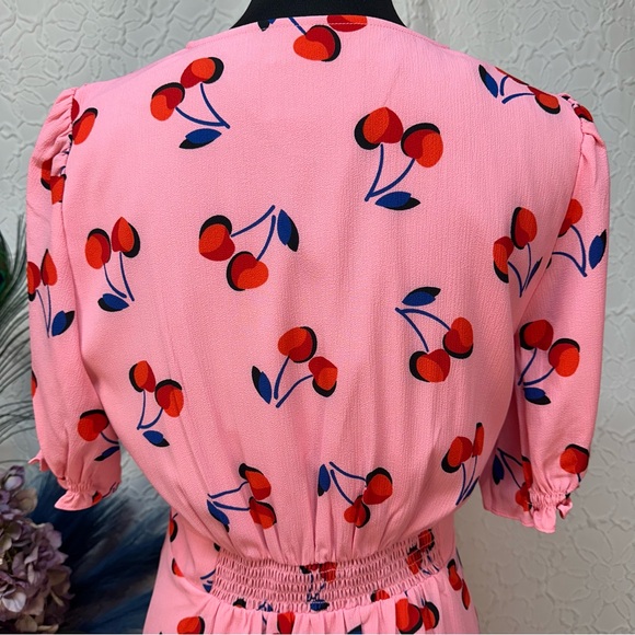 Kate Spade♠️ Cherry 🍒 Print Pink Dress (10)‼️NWOT‼️ - Picture 11 of 16